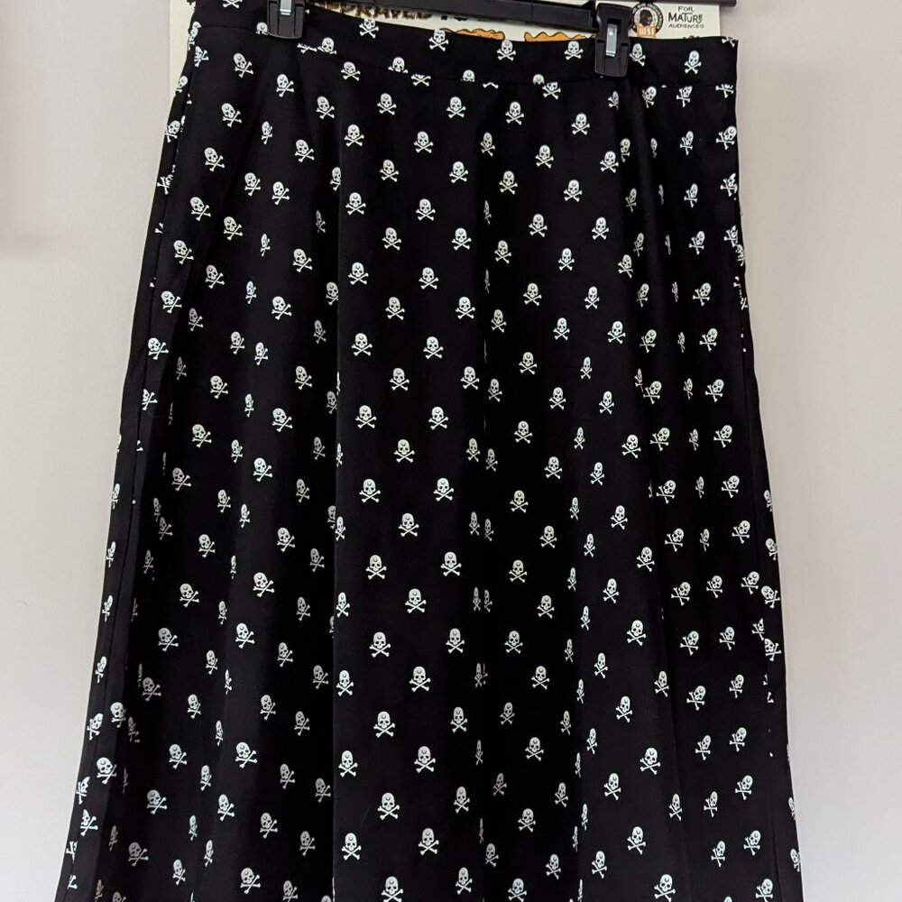 Killstar Lay Dead midi skirt XXL
